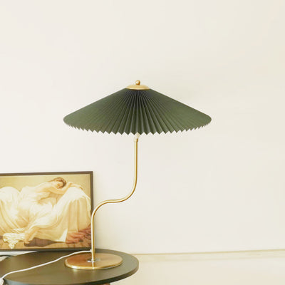 Retro Faltenschirm Tischlampe | Dekorative Schirmleuchte