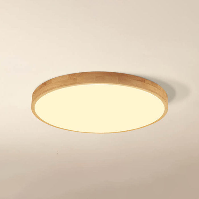 Massivholz LED Deckenlampe | Skandinavische Deckenleuchte
