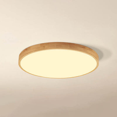 Massivholz LED Deckenlampe | Skandinavische Deckenleuchte