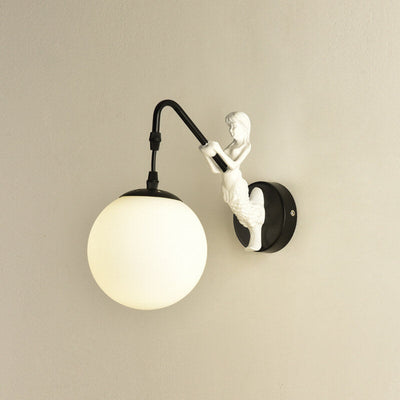 Meerjungfrau-Orb Vintage Wandleuchte | Rustikale Design-Wandlampe