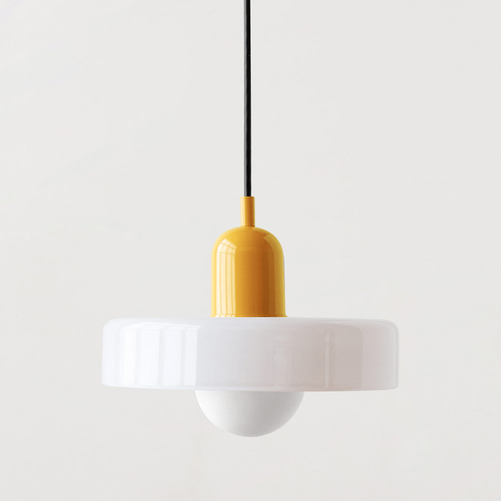 Bauhaus Stil Hängeleuchte | Moderne Kunstlampe aus Glas