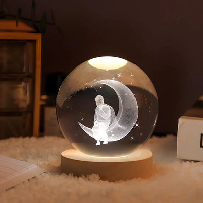 Galaxie Kristallkugel Lampe | Magisches Stimmungslicht