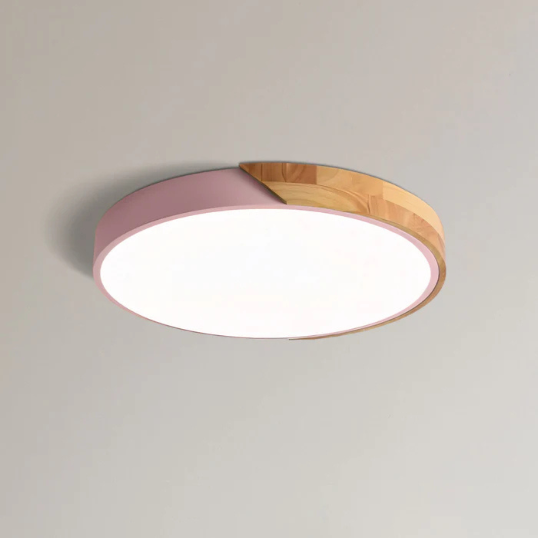 Delos Skandi Holz-Deckenleuchte | Natürliches LED-Designlicht
