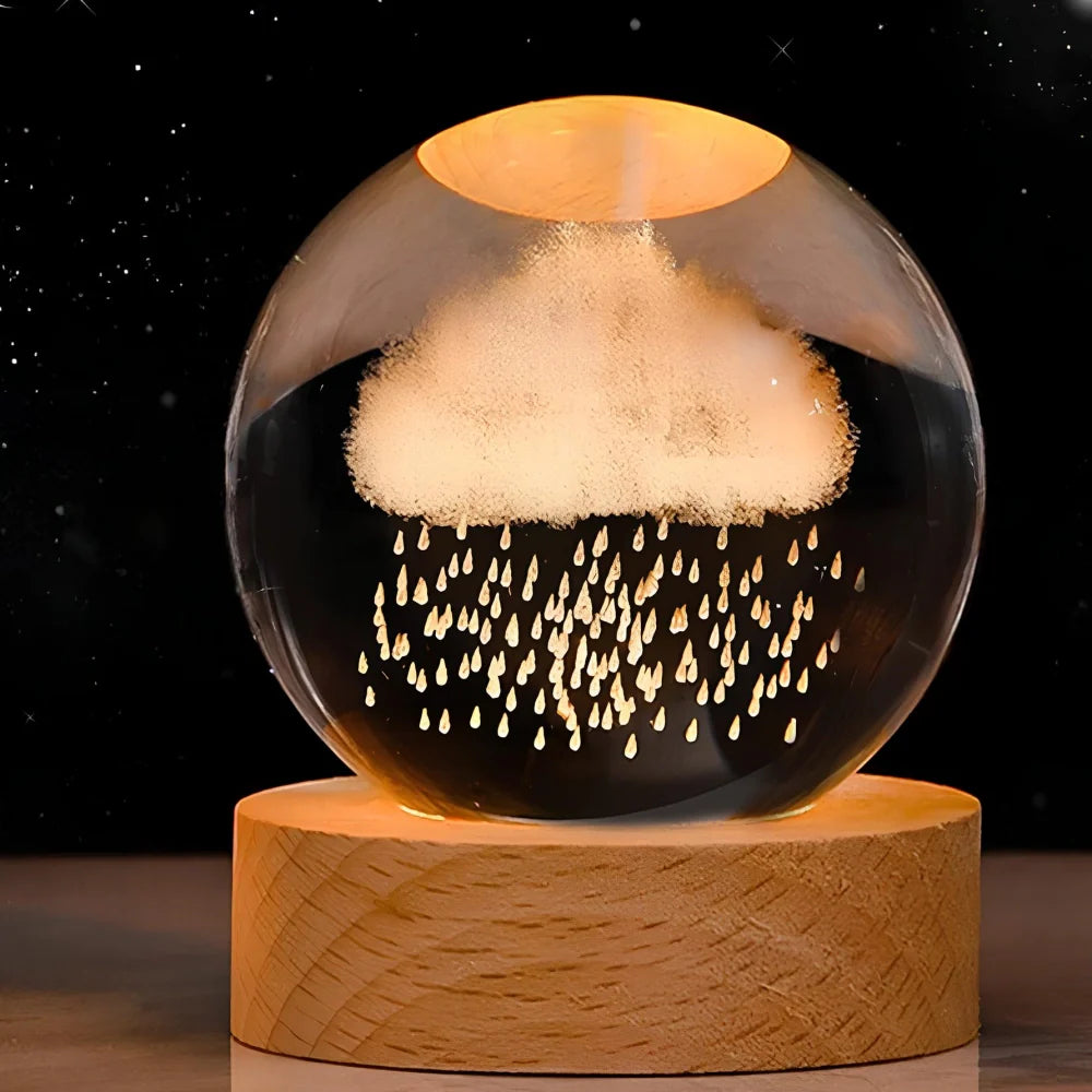 Galaxie Kristallkugel Lampe | Magisches Stimmungslicht