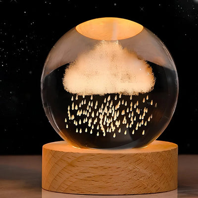 Galaxie Kristallkugel Lampe | Magisches Stimmungslicht