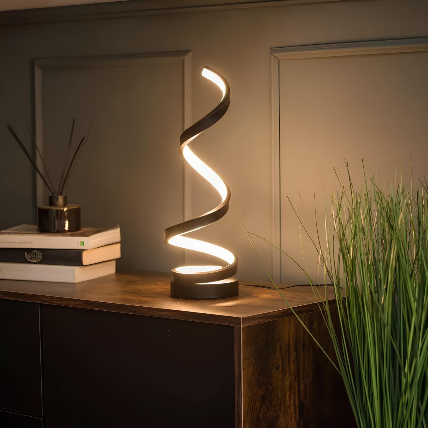 Spiral tischlampe | Moderne spiralen‑design