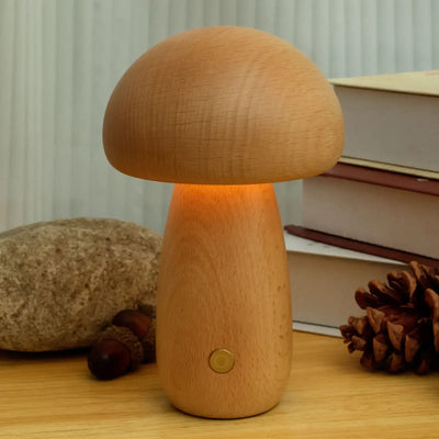 Walnuss Pilz Nachtlicht | Dimmbare, kabellose Stimmung