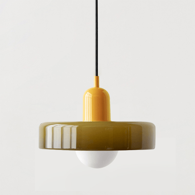 Bauhaus Stil Hängeleuchte | Moderne Kunstlampe aus Glas