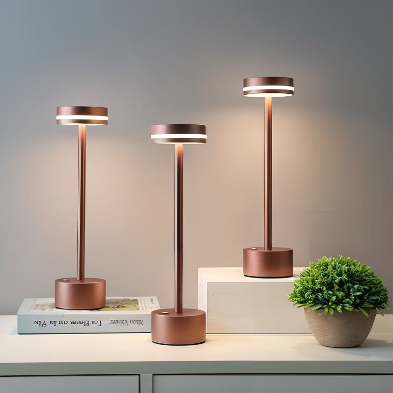 Luxuriöse wiederaufladbare Tischlampe | Moderne batteriebetriebene