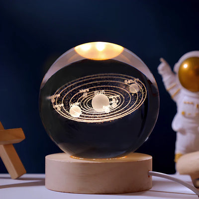 Galaxie Kristallkugel Lampe | Magisches Stimmungslicht