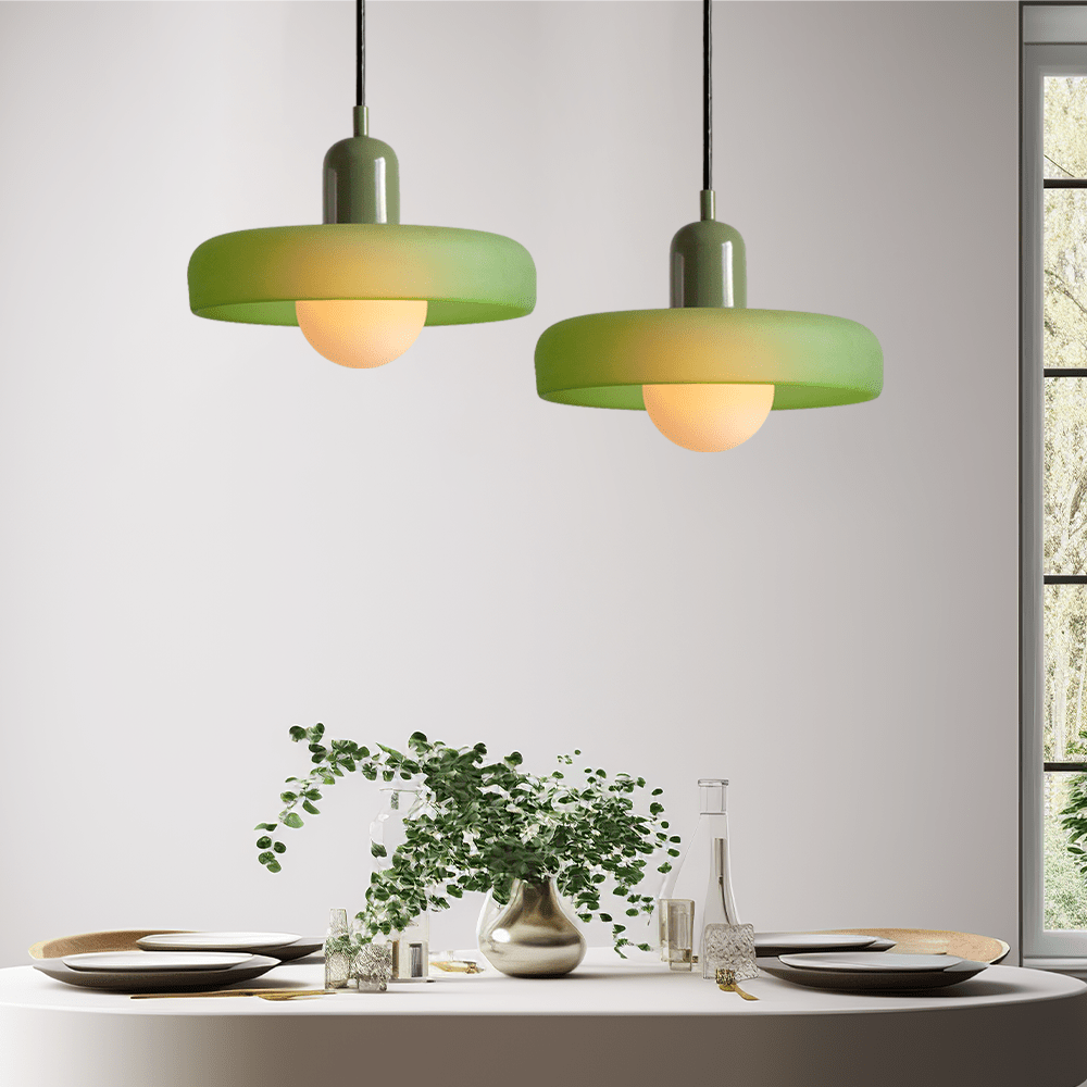 Bauhaus Stil Hängeleuchte | Moderne Kunstlampe aus Glas