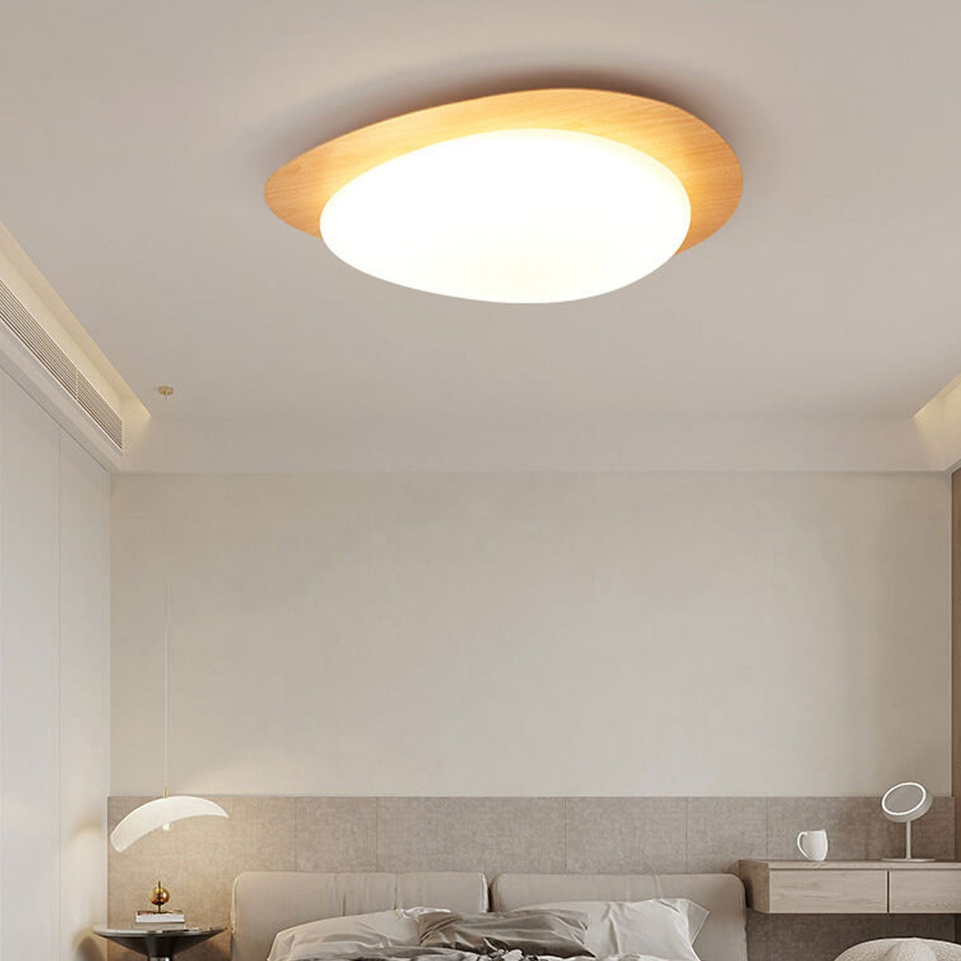 LED Deckenleuchte Holzoptik | Stilvolle LED-Leuchte
