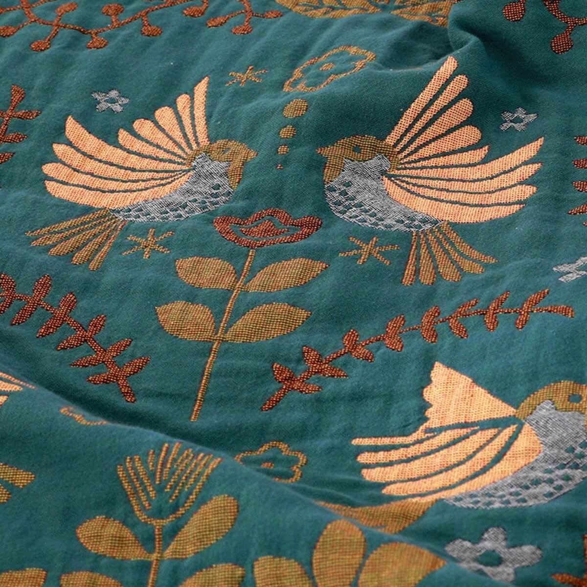 Nordischer Vogel-Wohndecke | Gemütlicher Statement-Throw