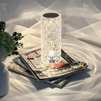 Touch & Glanz Kristalllampe | Elegante LED-Tischleuchte