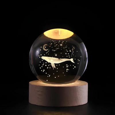 Galaxie Kristallkugel Lampe | Magisches Stimmungslicht