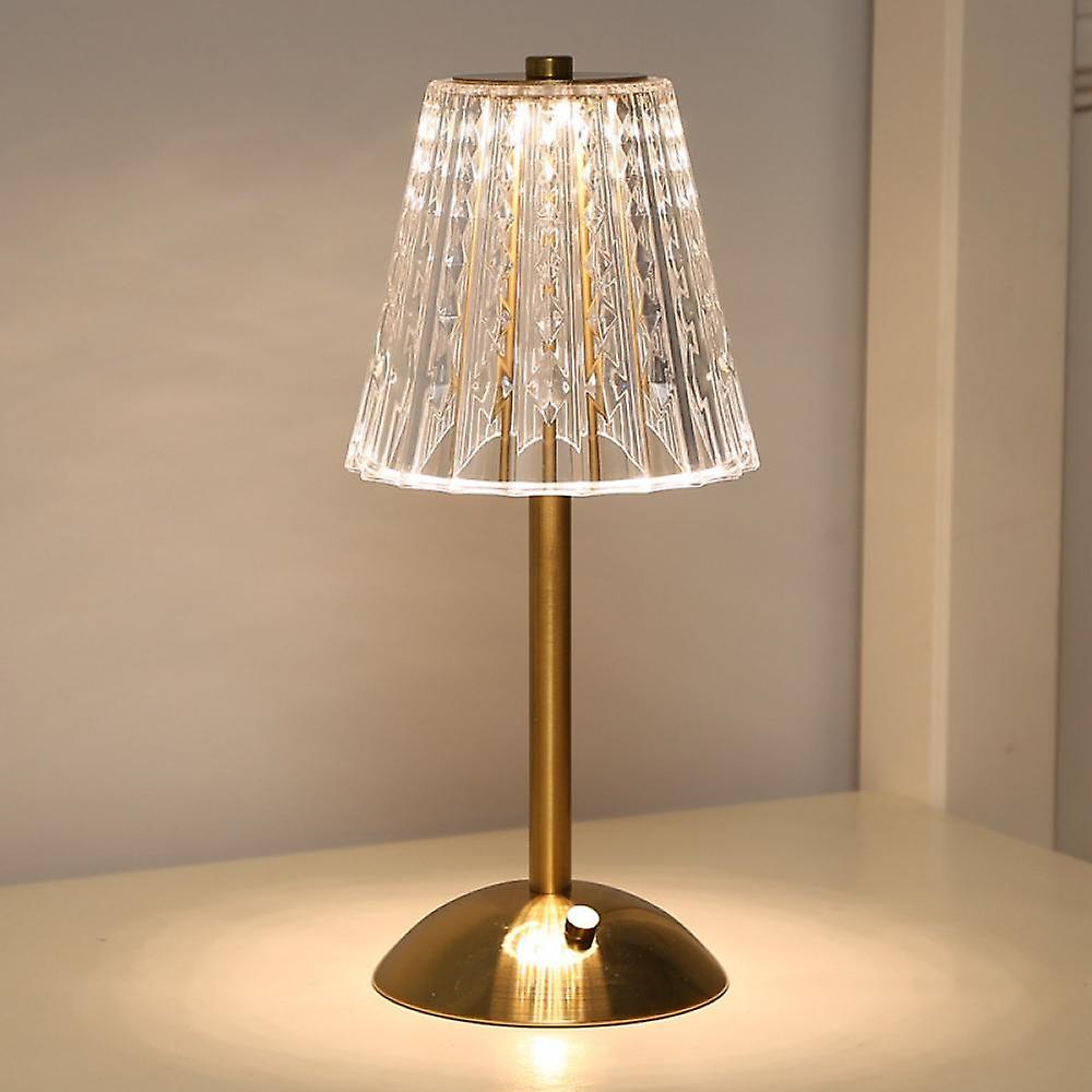 Kristall Gold Tischleuchte | Elegantes Wohnambiente