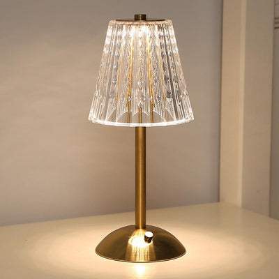 Kristall Gold Tischleuchte | Elegantes Wohnambiente