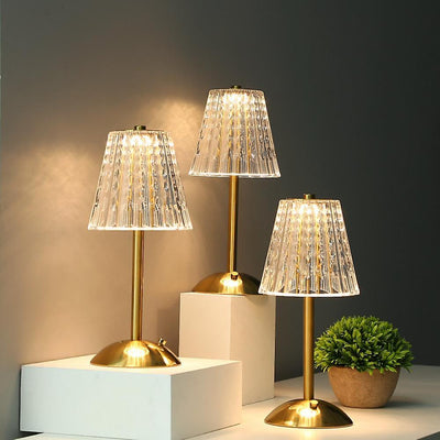 Kristall Gold Tischleuchte | Elegantes Wohnambiente