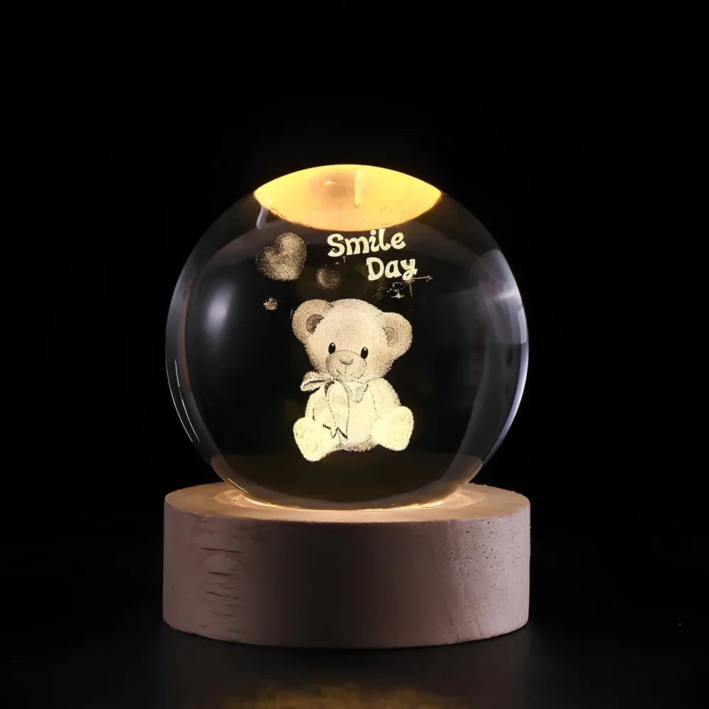 Galaxie Kristallkugel Lampe | Magisches Stimmungslicht