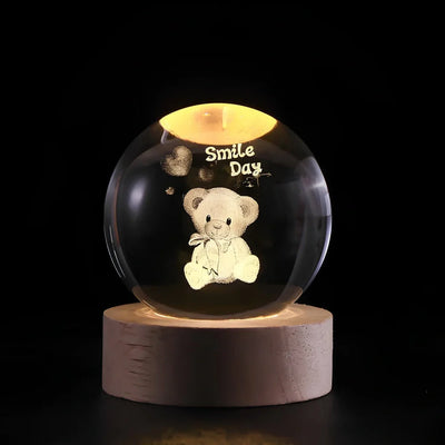 Galaxie Kristallkugel Lampe | Magisches Stimmungslicht