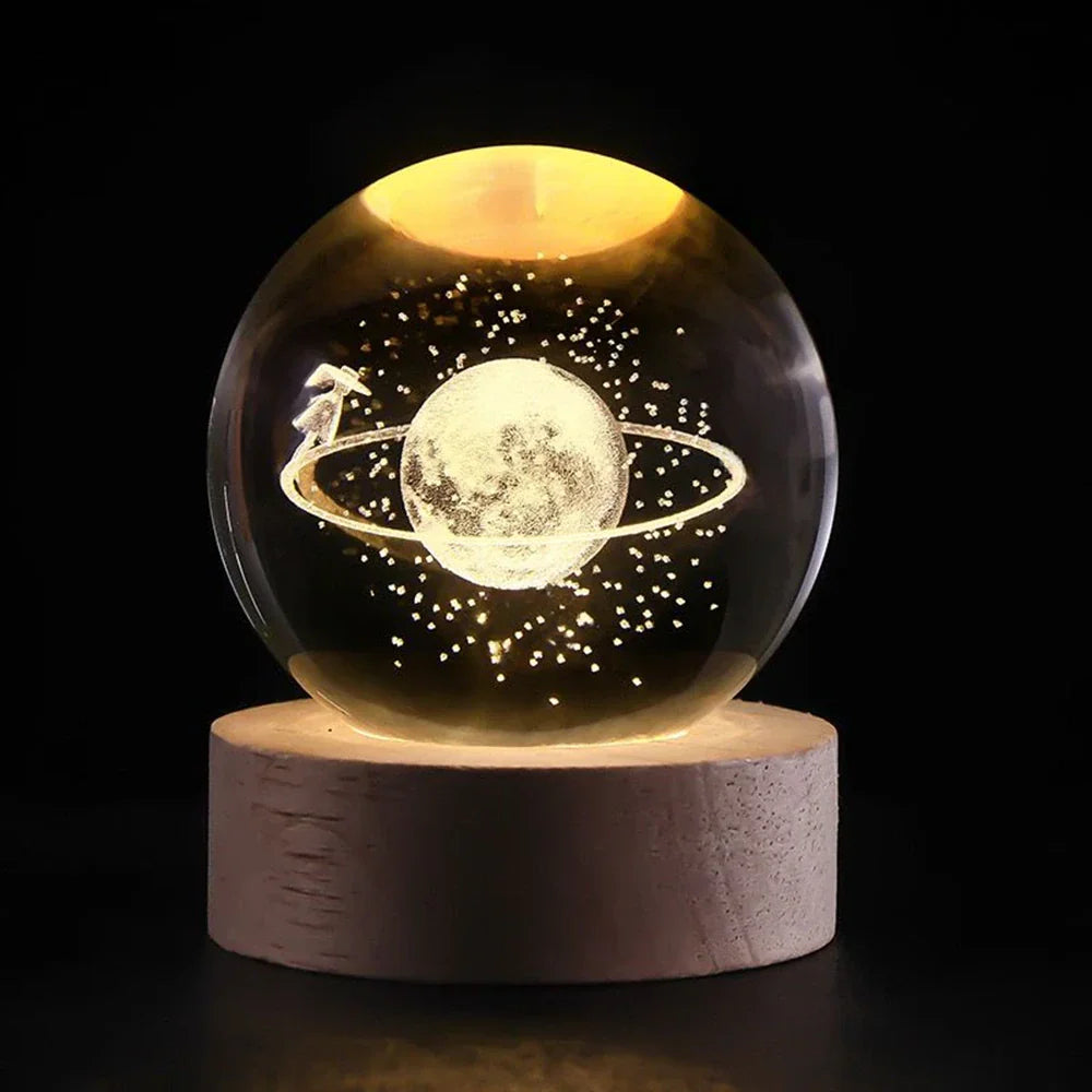 Galaxie Kristallkugel Lampe | Magisches Stimmungslicht