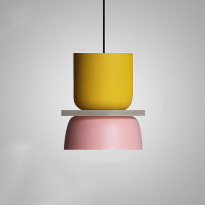 Farbige Macaron LED Lampe  | Farbige Deckenleuchte im nordischen Stil