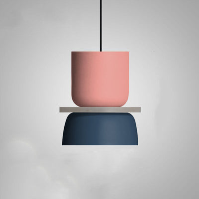 Farbige Macaron LED Lampe  | Farbige Deckenleuchte im nordischen Stil