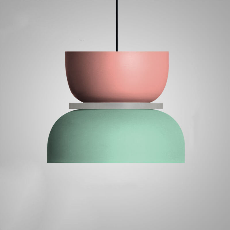 Farbige Macaron LED Lampe  | Farbige Deckenleuchte im nordischen Stil