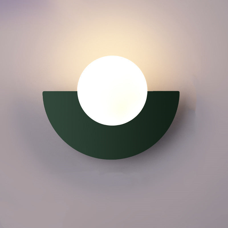 Aurora Halbkreis Wandleuchte | Farbige Glas Eleganz