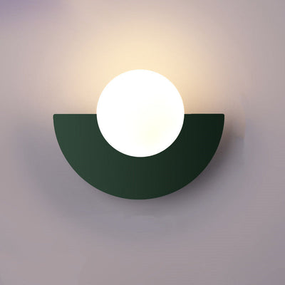Aurora Halbkreis Wandleuchte | Farbige Glas Eleganz