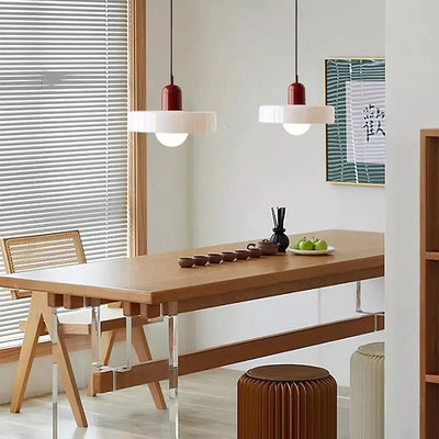 Bauhaus Stil Hängeleuchte | Moderne Kunstlampe aus Glas