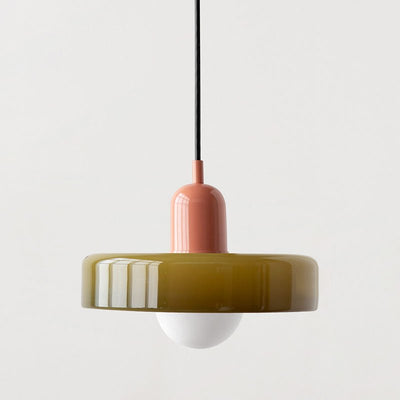 Bauhaus Stil Hängeleuchte | Moderne Kunstlampe aus Glas