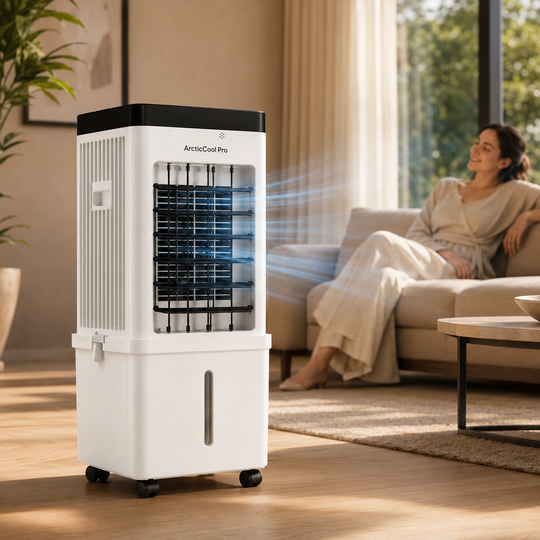 ArcticCool Pro – Mobiles Klimagerät mit Eiskristall-Kühlung