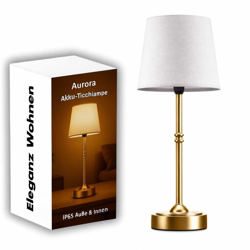 Aurora Akku-Tischlampe | IP65 Außen & Innen