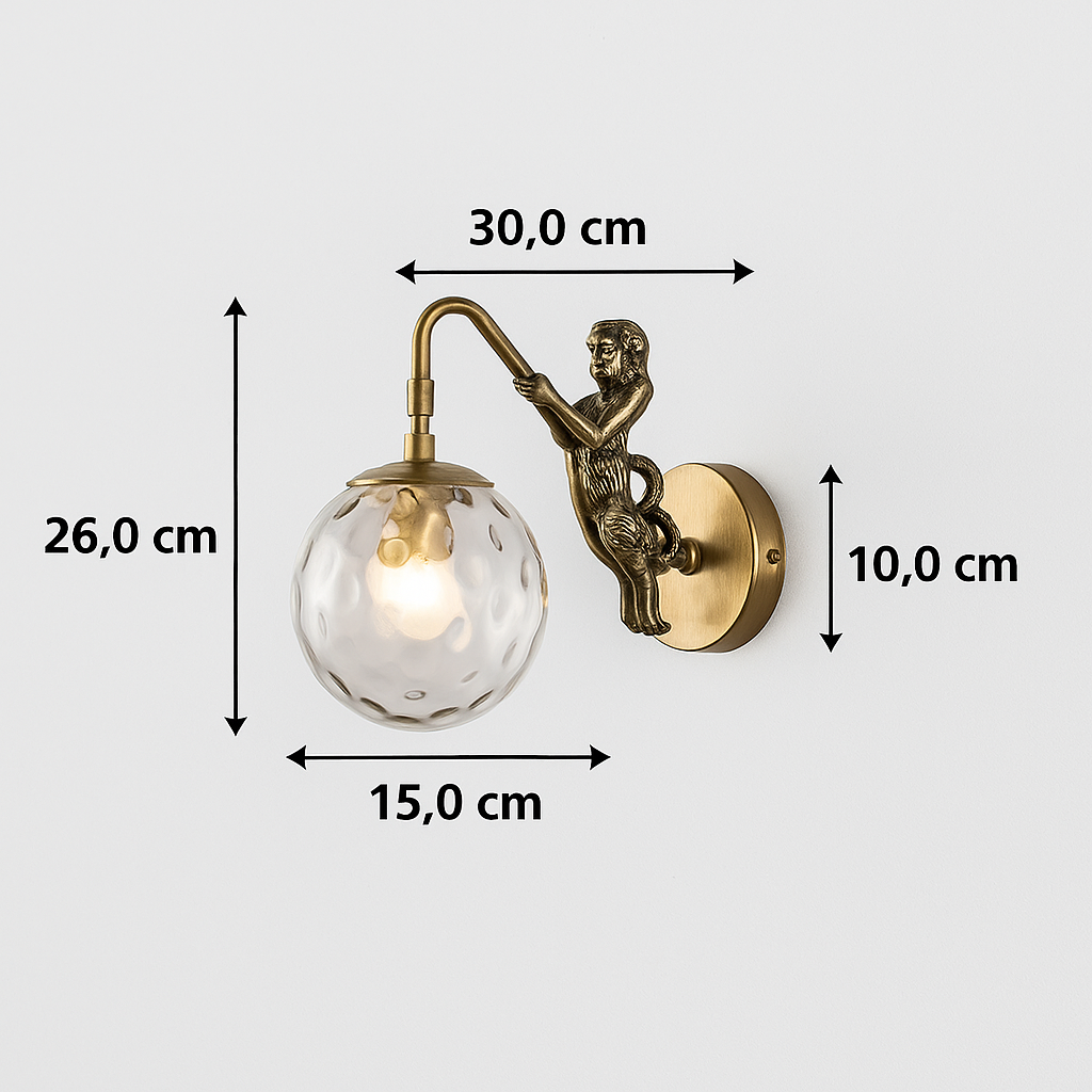 Meerjungfrau-Orb Vintage Wandleuchte | Rustikale Design-Wandlampe
