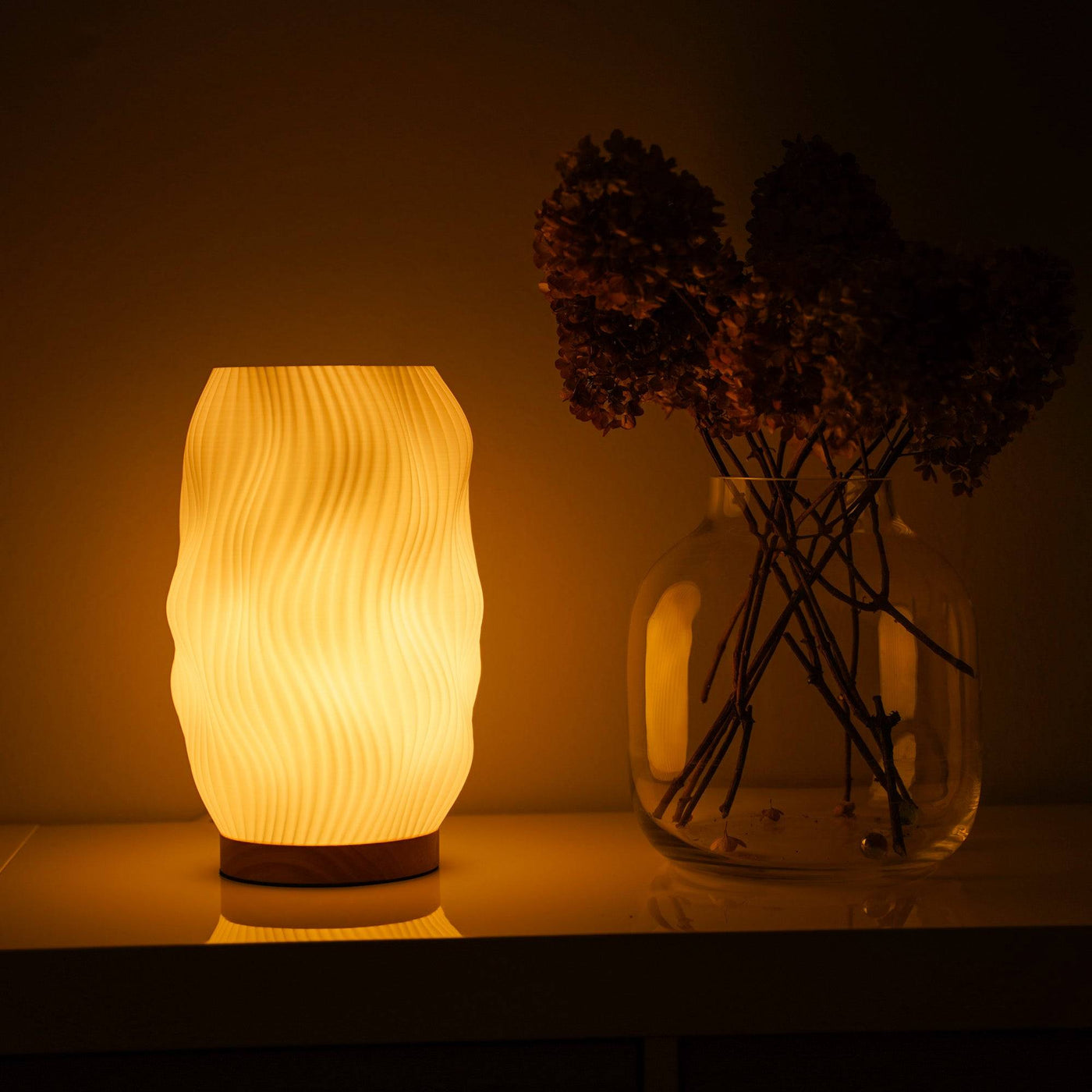 Flow Naturlicht | Elegante Leuchte aus Bioplast