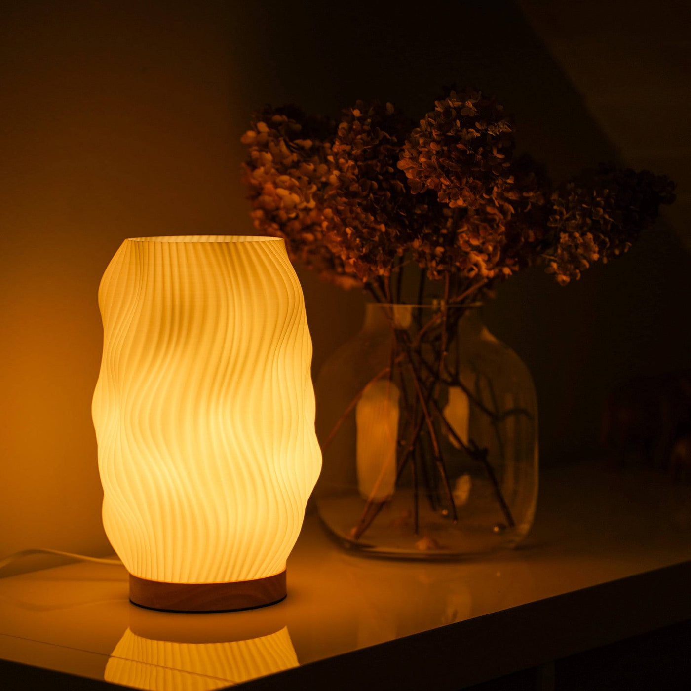 Flow Naturlicht | Elegante Leuchte aus Bioplast