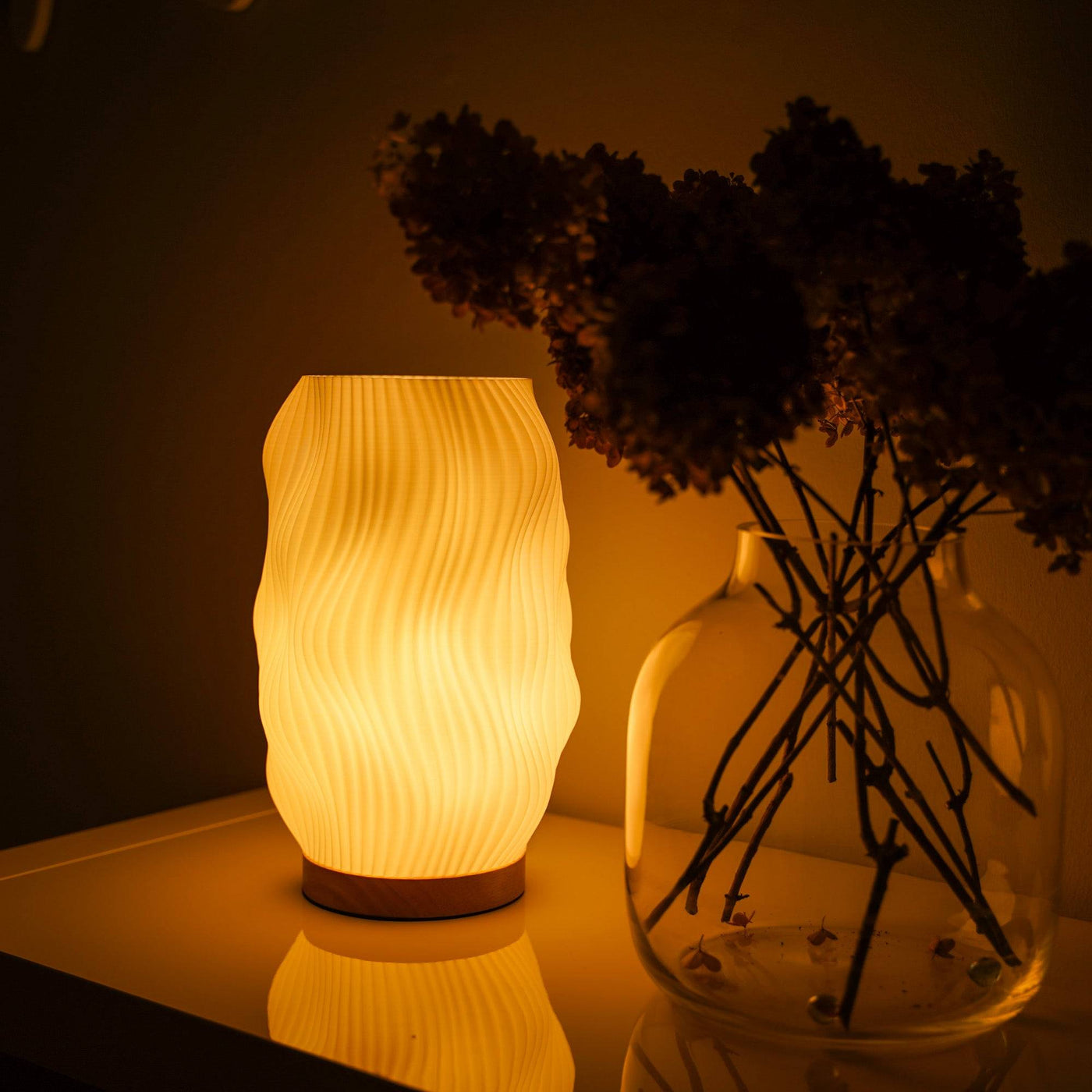 Flow Naturlicht | Elegante Leuchte aus Bioplast