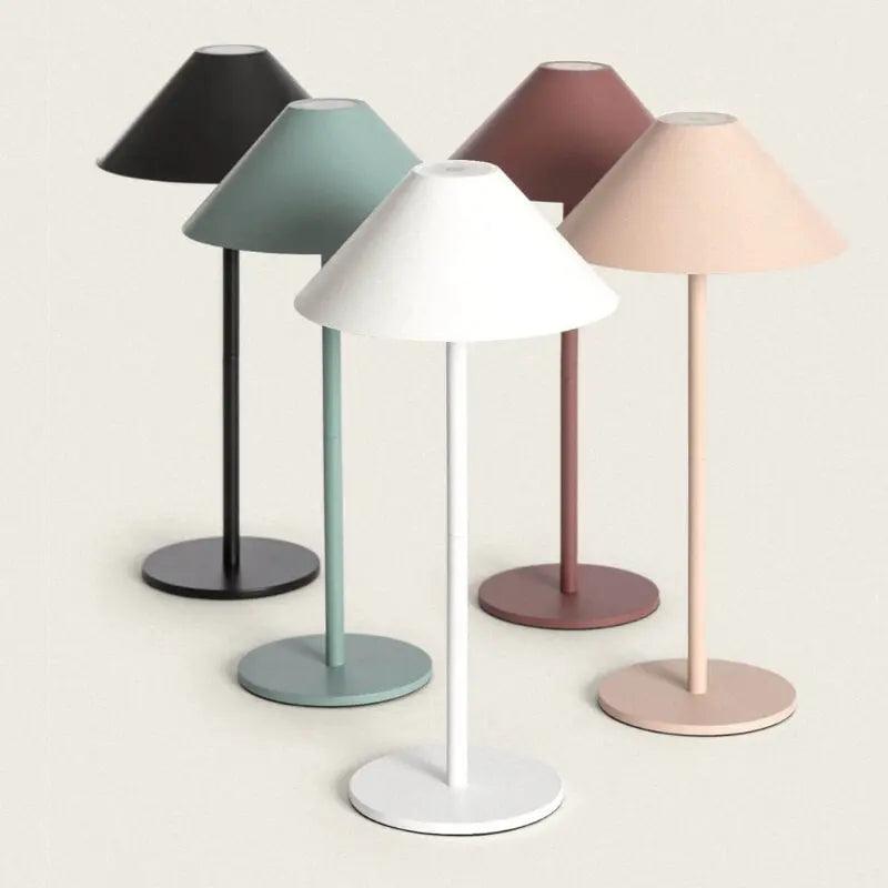 Minimalistische Tischlampe Kabellos | Wetterfeste Touch Designlampe