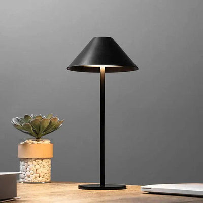 Minimalistische Tischlampe Kabellos | Wetterfeste Touch Designlampe