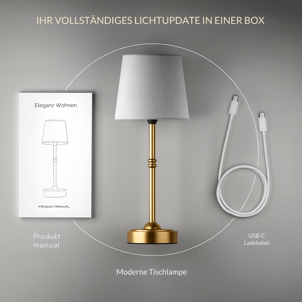 Aurora Akku-Tischlampe | IP65 Außen & Innen