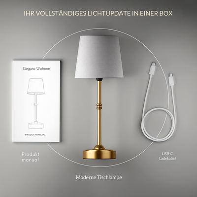 Aurora Akku-Tischlampe | IP65 Außen & Innen