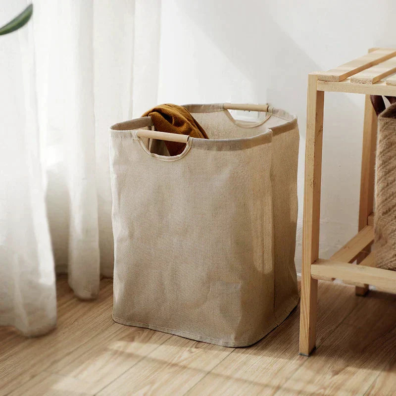 Sakura Wäschekorb | Faltbare Aufbewahrungsbox aus Naturstoffen