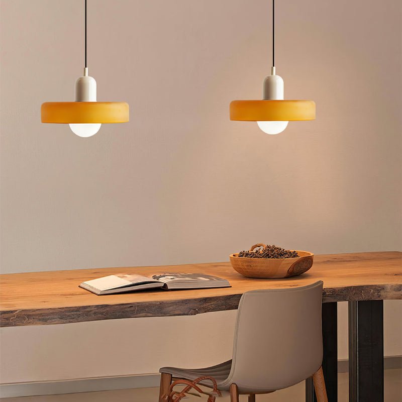 Bauhaus Stil Hängeleuchte | Moderne Kunstlampe aus Glas