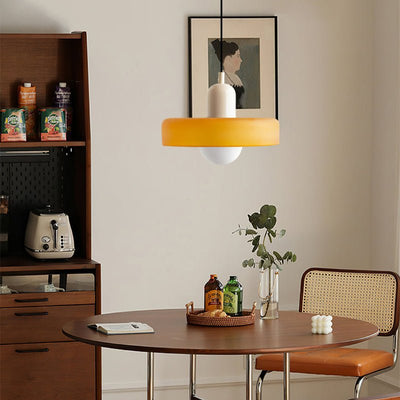 Bauhaus Stil Hängeleuchte | Moderne Kunstlampe aus Glas