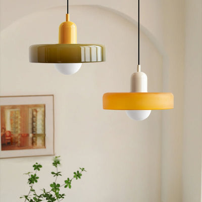 Bauhaus Stil Hängeleuchte | Moderne Kunstlampe aus Glas