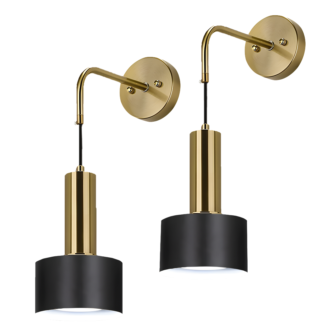Alma Funk Wandleuchten Duo | Modernes Messingdesign