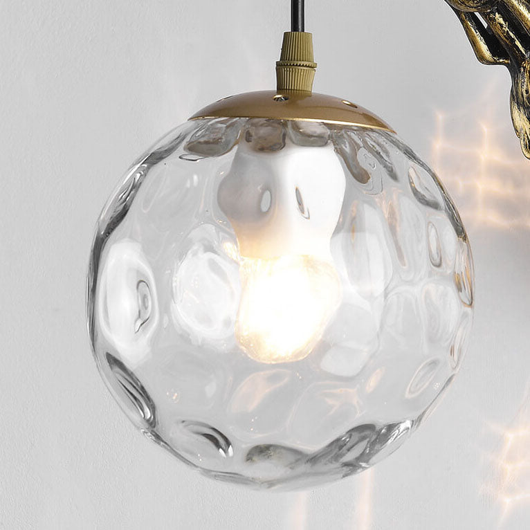 Meerjungfrau-Orb Vintage Wandleuchte | Rustikale Design-Wandlampe