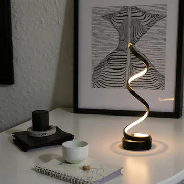 Spiral tischlampe | Moderne spiralen‑design