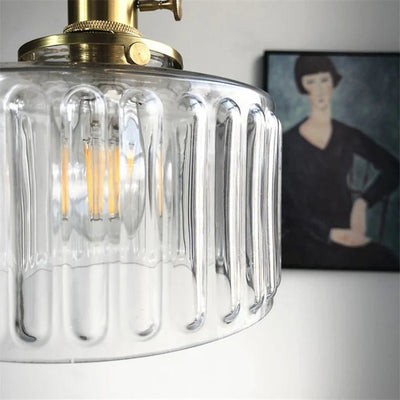 Vintage Glas-Hängelampe | Elegante Ottilia Lampe im Retro-Stil